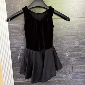 Motionwear Black Tank Skirted Leotard Sz M (8-10)
